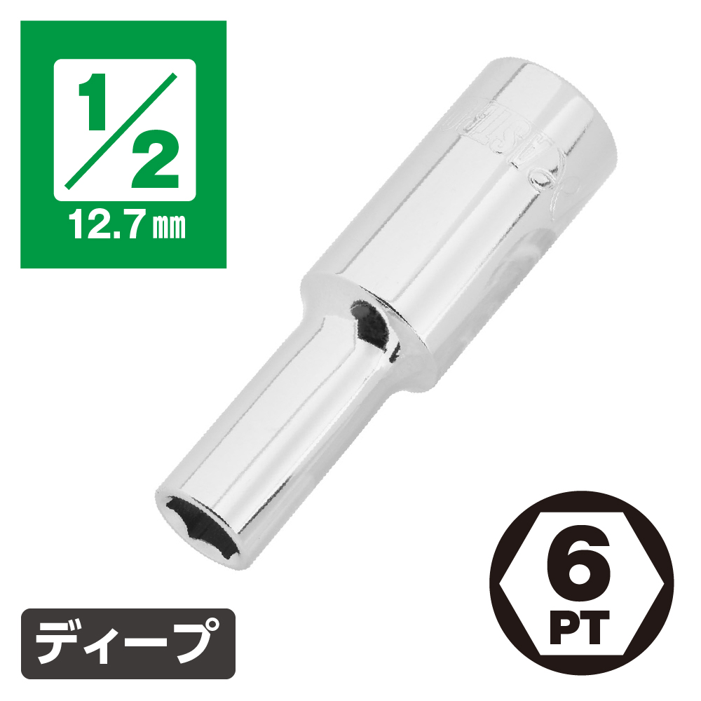 1/2DR ディープソケット 10～36mm