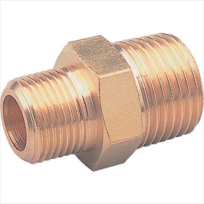 異径六角ニップルPT1/4×3/8 NE-1023