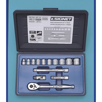 3/8DR 14PC MM ソケットレンチセット 12714(#812910B)