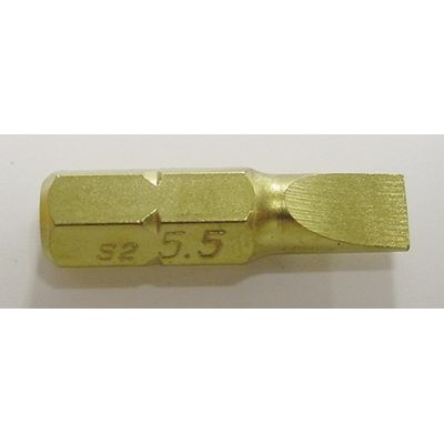 1/4HEX チタンコーティングマイナスビット 4.5mm 21442