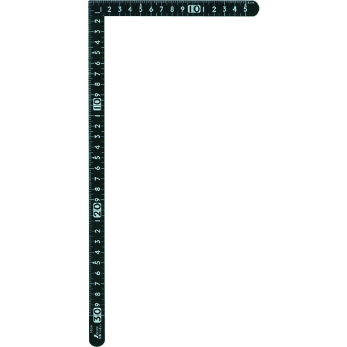 曲尺小型 サンデーカーペンター黒色30cm×15cm 裏表同目 12435