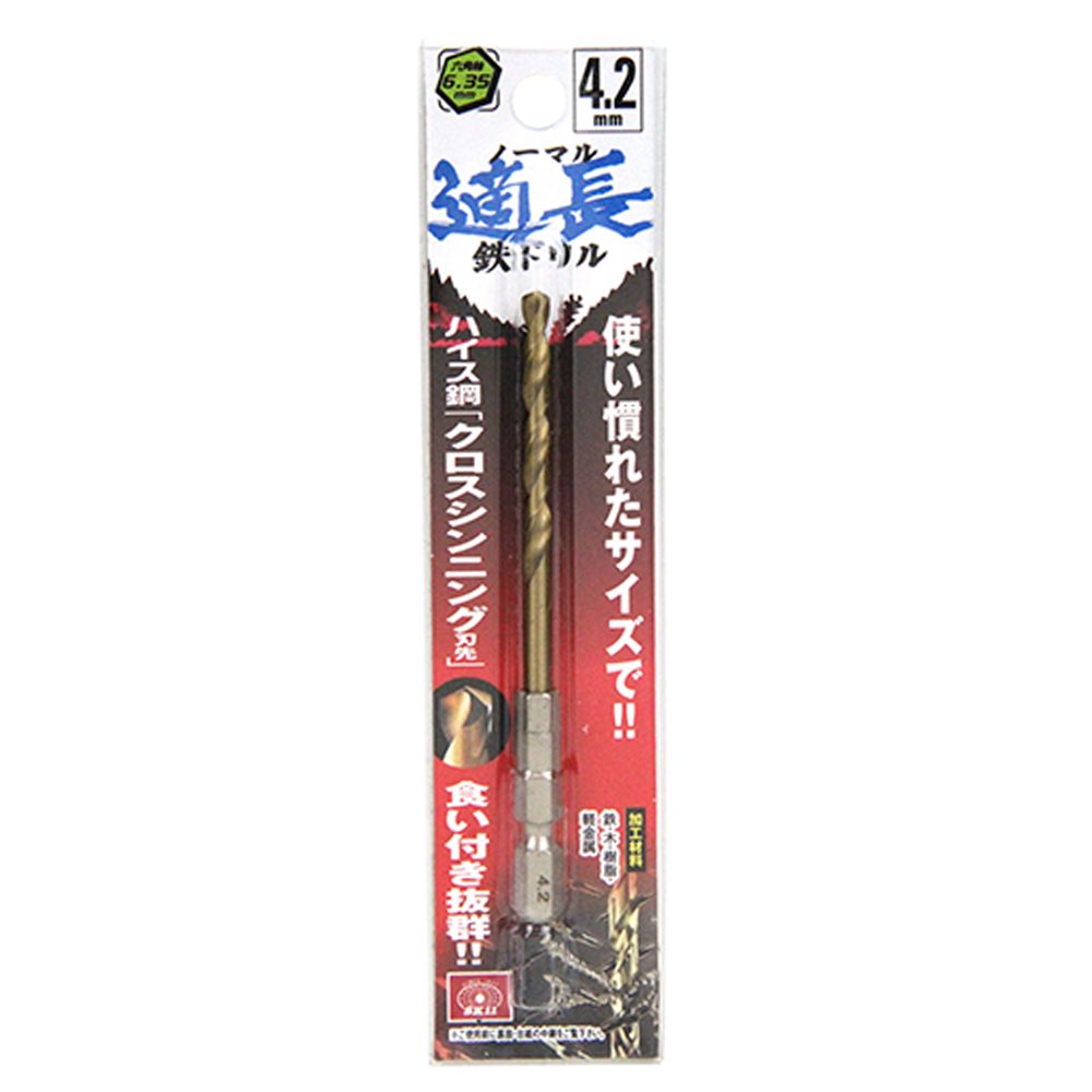 六角軸Tin鉄ドリル 普通 4.2MM