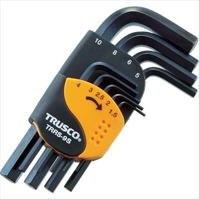 六角棒レンチセット ショートタイプ 9本組 TRRS-9S
