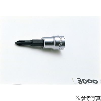 3/8DR プラスビットソケット 全長60mm No.2 3000-2