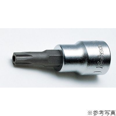 3/8DR イジリ止めトルクスビットソケット 全長50mm T55H 3025.50-T55H